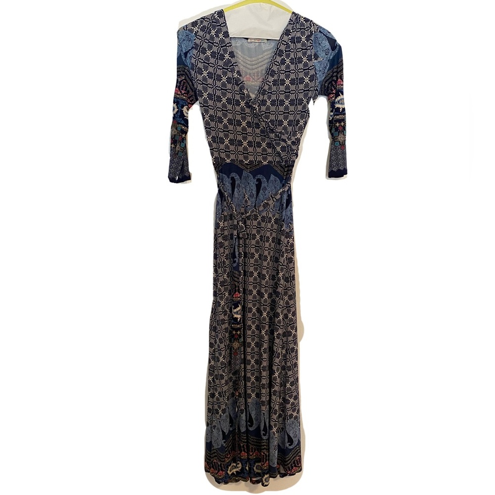 tuatuatuatua Boho Maxi Wrap Dress
